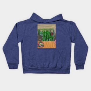 Camper Van Life - trees in the wind Kids Hoodie